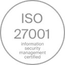 ISO 27001 certified badge
